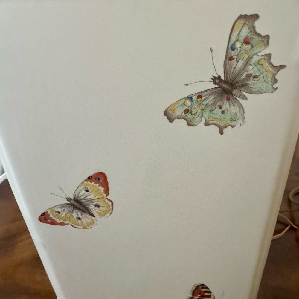 Vintage Hand Painted Porcelain Chinese Feng Cheng Table Lamp 26” - Picture 7 of 13